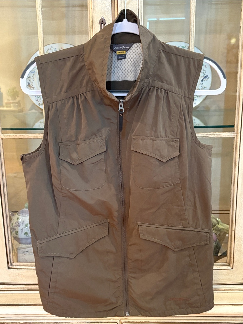 Eddie Bauer Lightweight Utility Vest in Brown